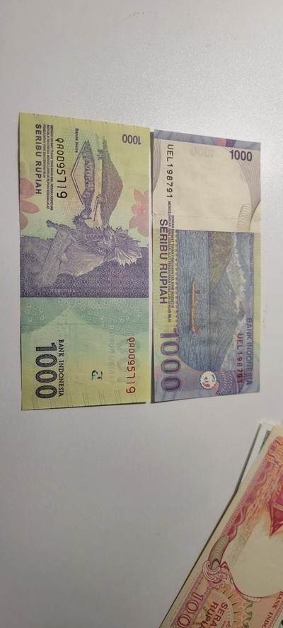 2025第六期纸市均有打光 印尼一千两种版本