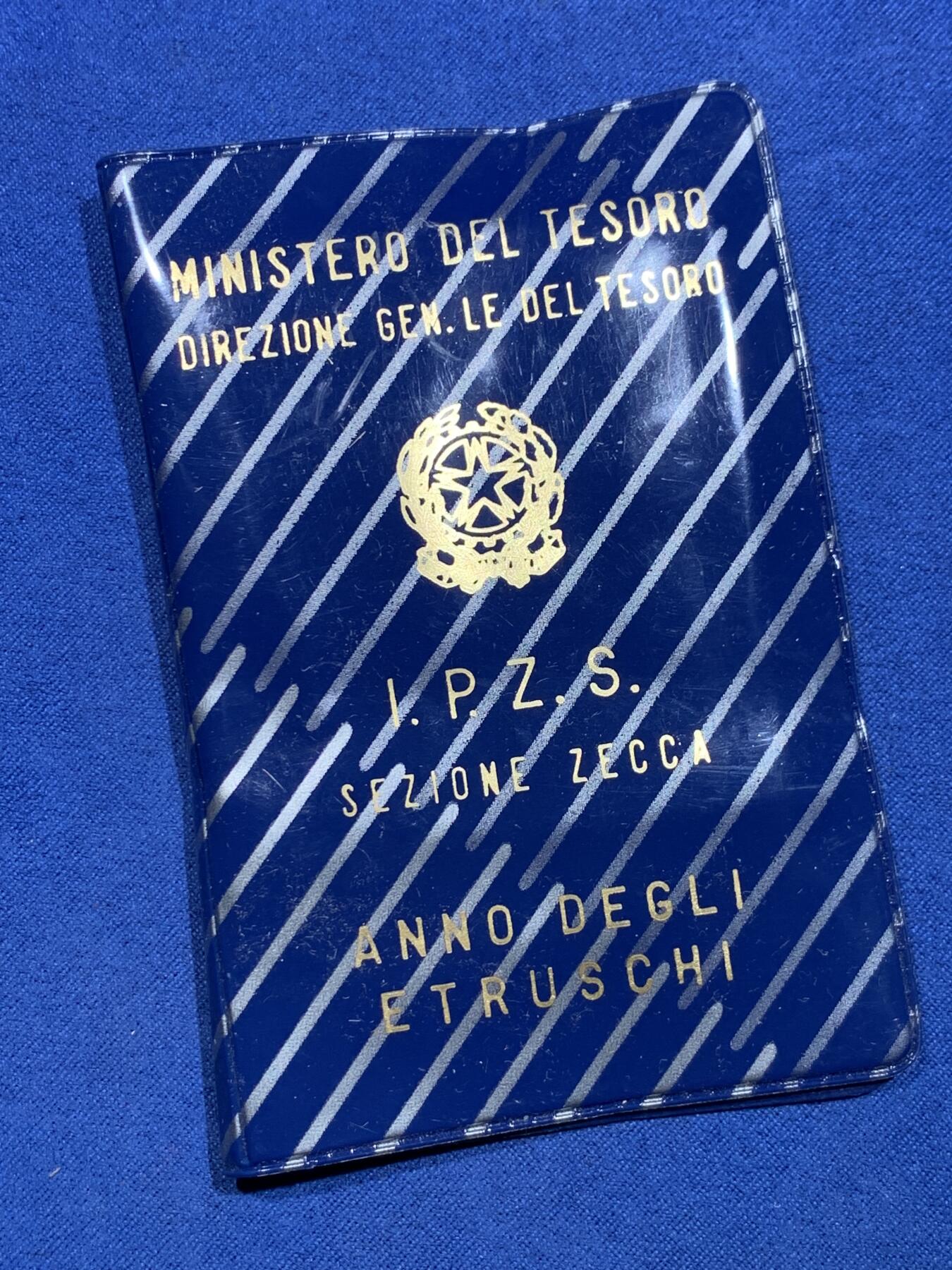 《竞宝斋》第356场 周日，周一  2场连拍 （全场包邮） 意大利1985年伊特鲁里亚文化500里拉银币，册装带证书。