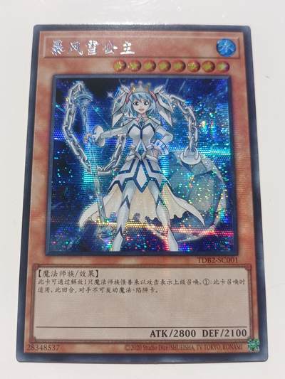 【游宝拍卖】乙巳蛇年第8期 小哪吒来了&简中TCG卡牌 - 暴风雪公主 SER银字碎闪