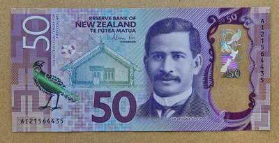 PThappally收藏第45次拍卖，英联邦地区硬币纸币 - 新西兰 New Zealand 50 Dollars Pick: 194 - 2021 Sign. Orr  - there are some slite fold marks, Please have a look and grade yourself 