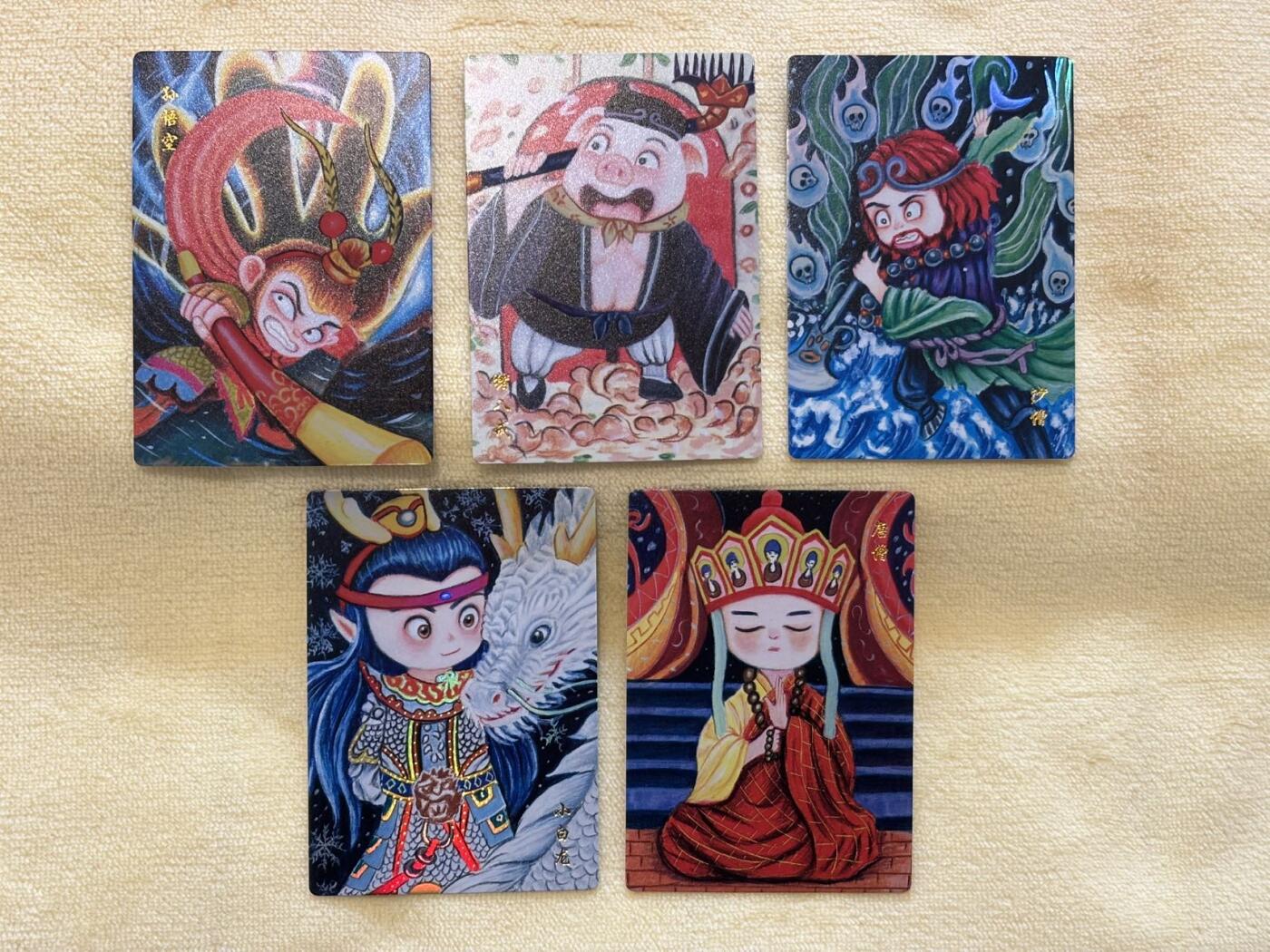 王下七武海 小王子精品卡牌拍卖第六场  雪舟十二花神 特卡 西游师徒五人组 彩闪一套
