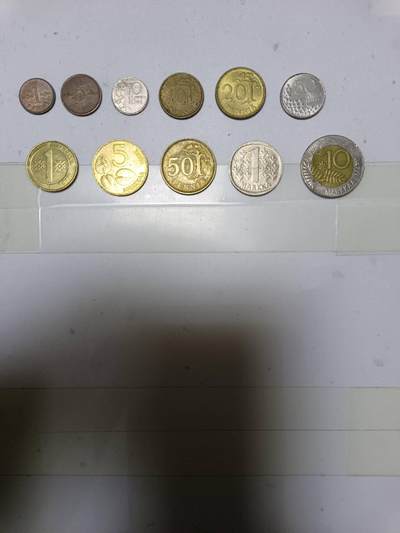 【20250227】非全新硬币和纸币第228场 - 芬兰11枚硬币各为不同版本