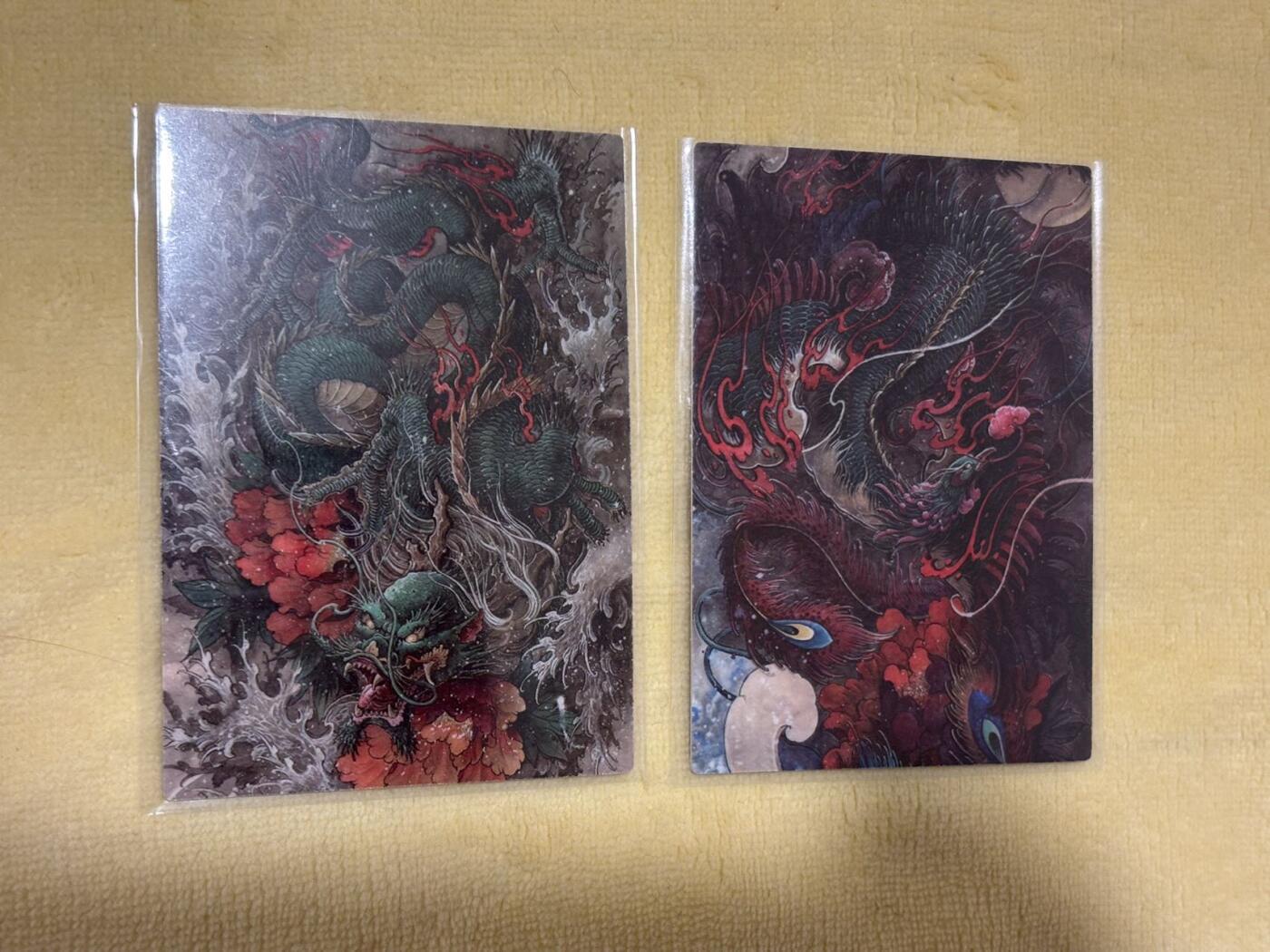 王下七武海 小王子精品卡牌拍卖第六场  星宿文创 锦鲤特卡 龙凤呈祥一对 镜面