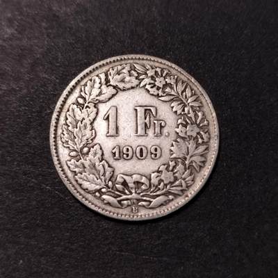 半桥——第五期，世界货币拍卖，E组 - 瑞士一法郎银币，5克，835银