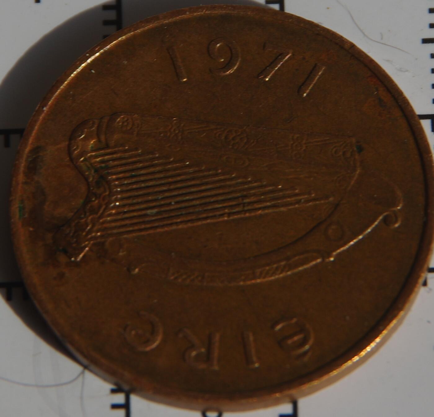 牛蛙牛蛙：银币、外币、化石标本 爱尔兰1971年2便士