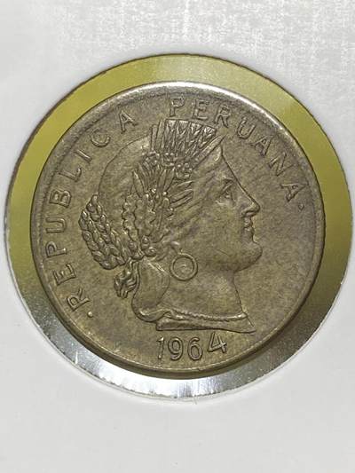 2025年第九场(总第三十五场）外国好品散币(免佣金) - 少见好品秘鲁1964年10分(黄铜材质)