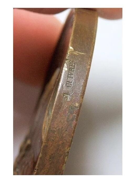 法国1842年 皇太子菲利普去世高浮雕精制大铜章 53MM