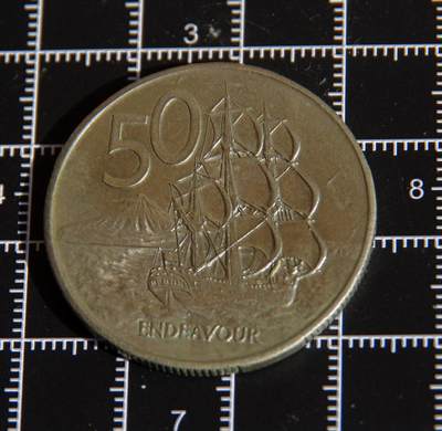 牛蛙牛蛙：银币、外币、化石标本 - 澳大利亚1981年50分库克探险帆船