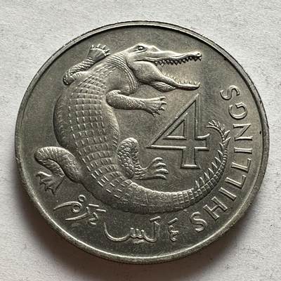 🌹外币初藏🌹🐯2025年第十七场  每周二四六晚8️⃣点 接代拍 - 英属冈比亚1966年4先令 