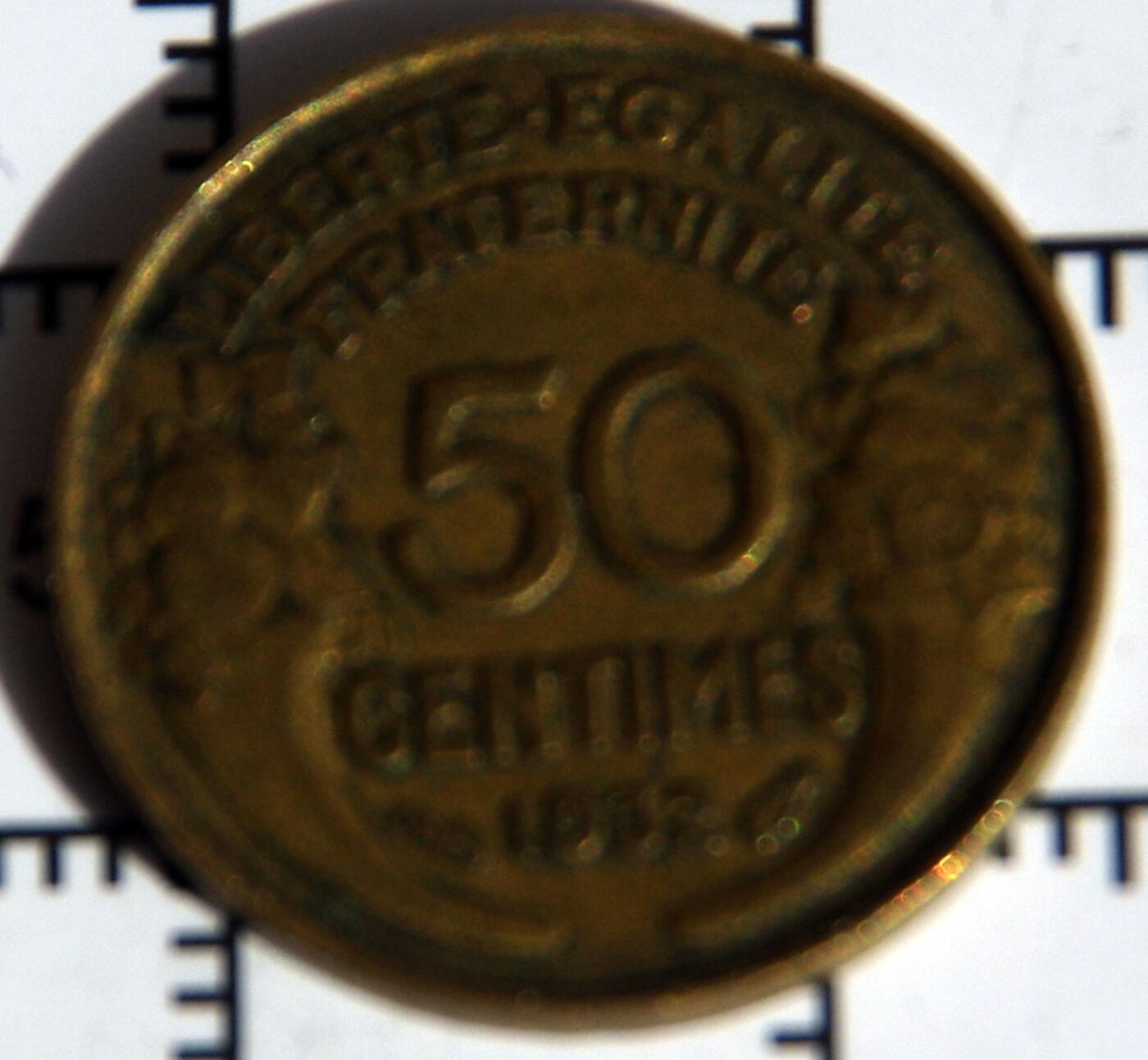 牛蛙牛蛙：银币、外币、化石标本 稀有法国1932年50生丁
