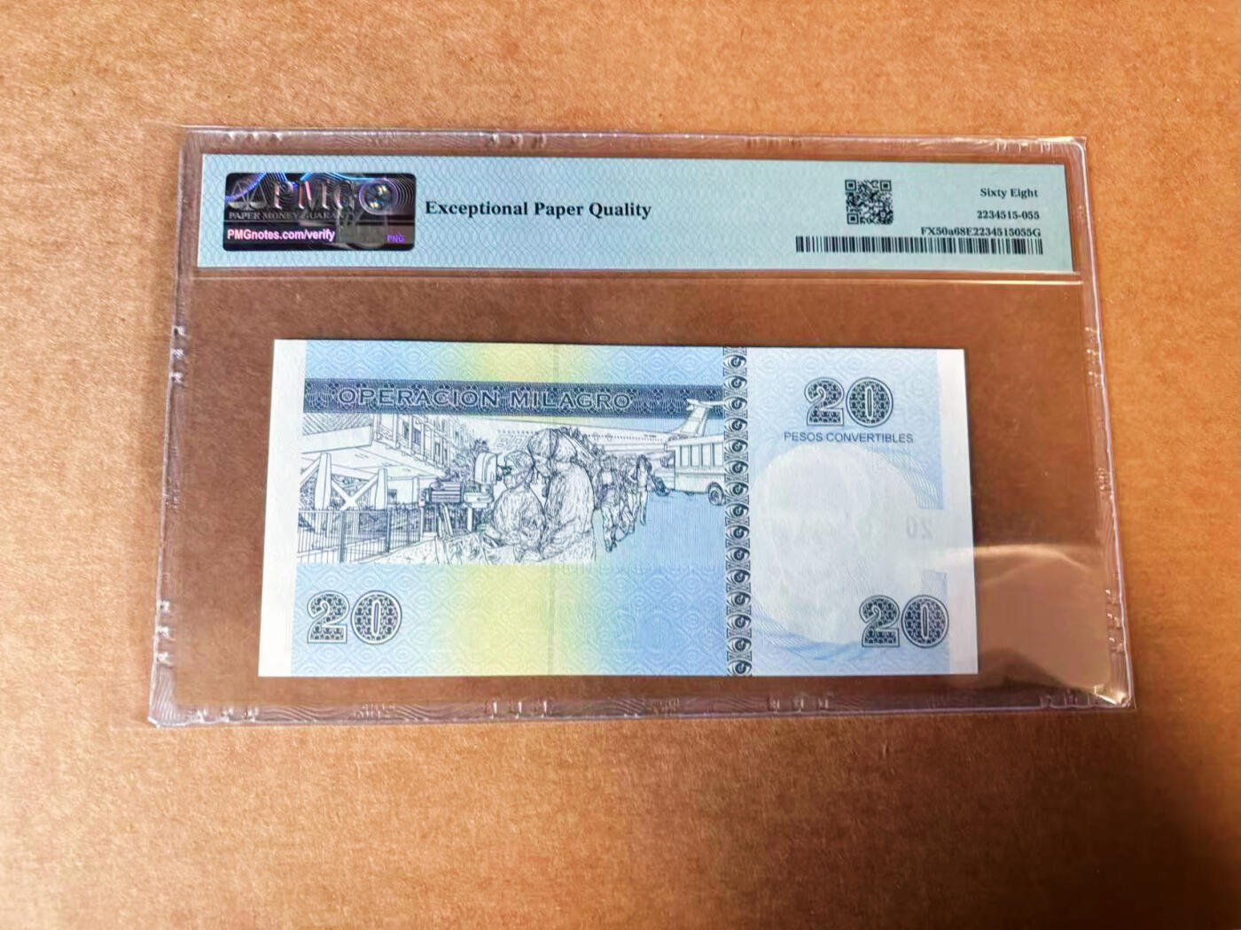 【Blue Auction】✨世界纸币精拍第624期【精】 古巴 2006年20比索 PMG68EPQ 超高分 