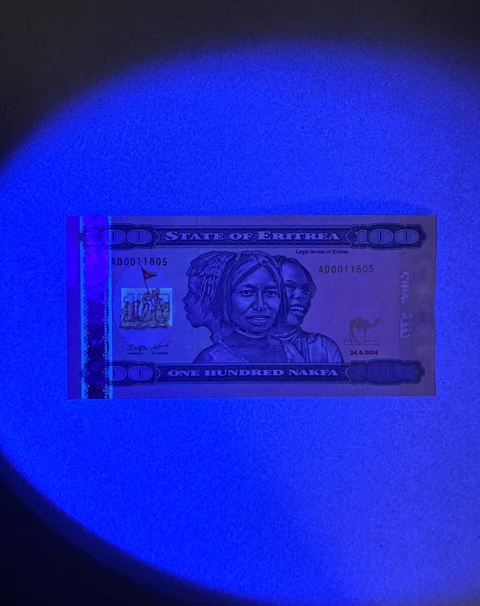 【Blue Auction】✨世界纸币精拍第624期【精】 【无47稀少年份】厄尔特里亚 2004年100纳克法 全新UNC