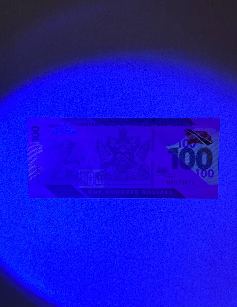 【Blue Auction】✨世界纸币精拍第624期【精】 【雷达号】特立尼达和多巴哥 100元 塑料钞 全新UNC