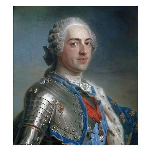 法国1744年 路易十五高浮雕精制超大铜章 75MM 68克