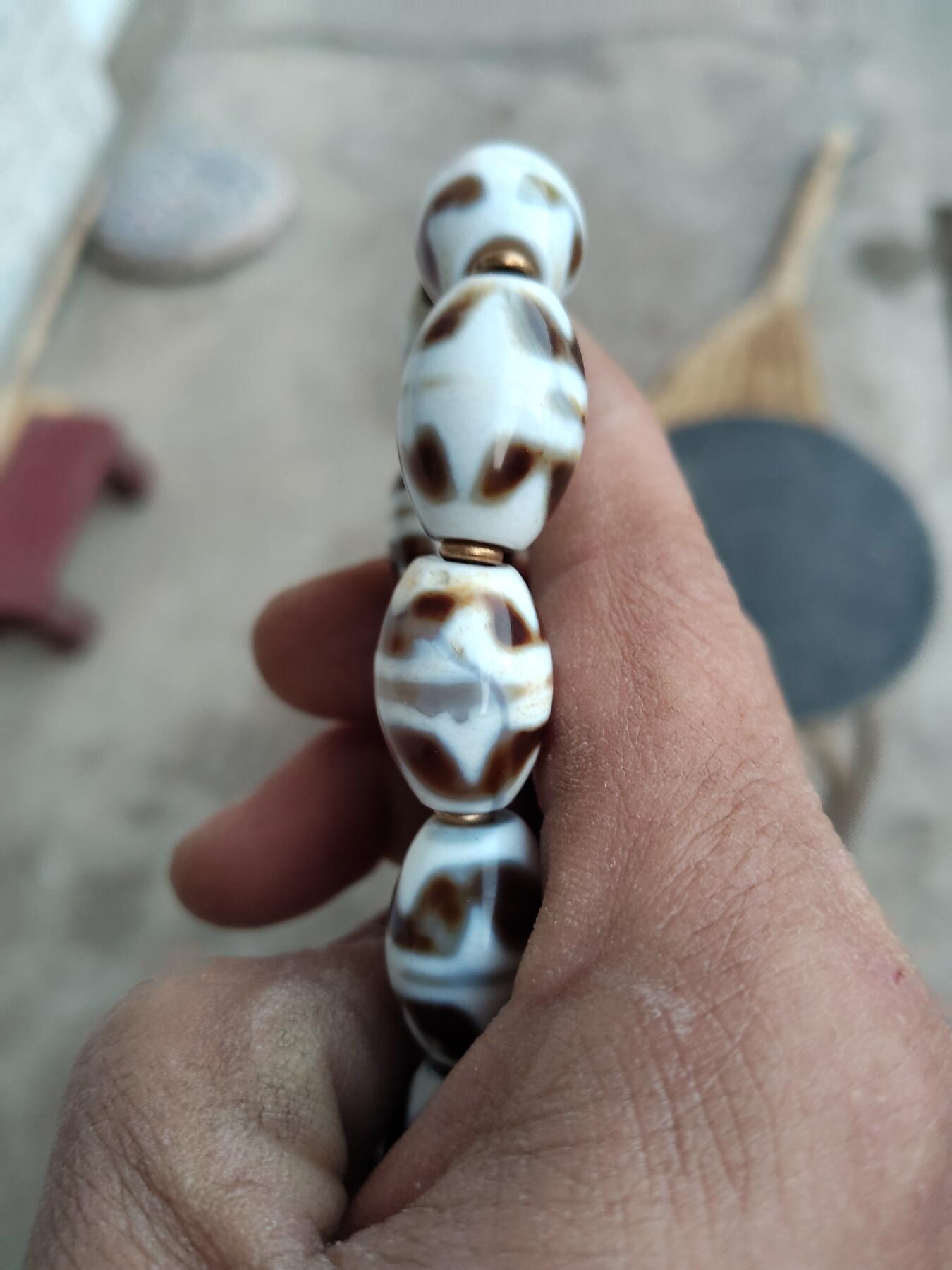 杂项专场 虎牙天珠手串