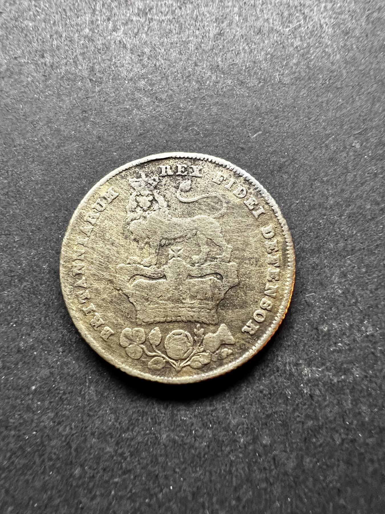 聚福钱庄★世界钱币第二期 全场包邮 欢迎参拍 英国1826年乔治四世1先令银币