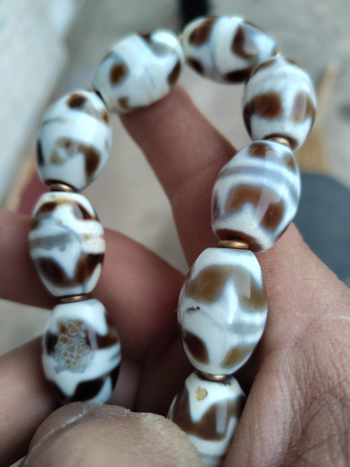 杂项专场 虎牙天珠手串