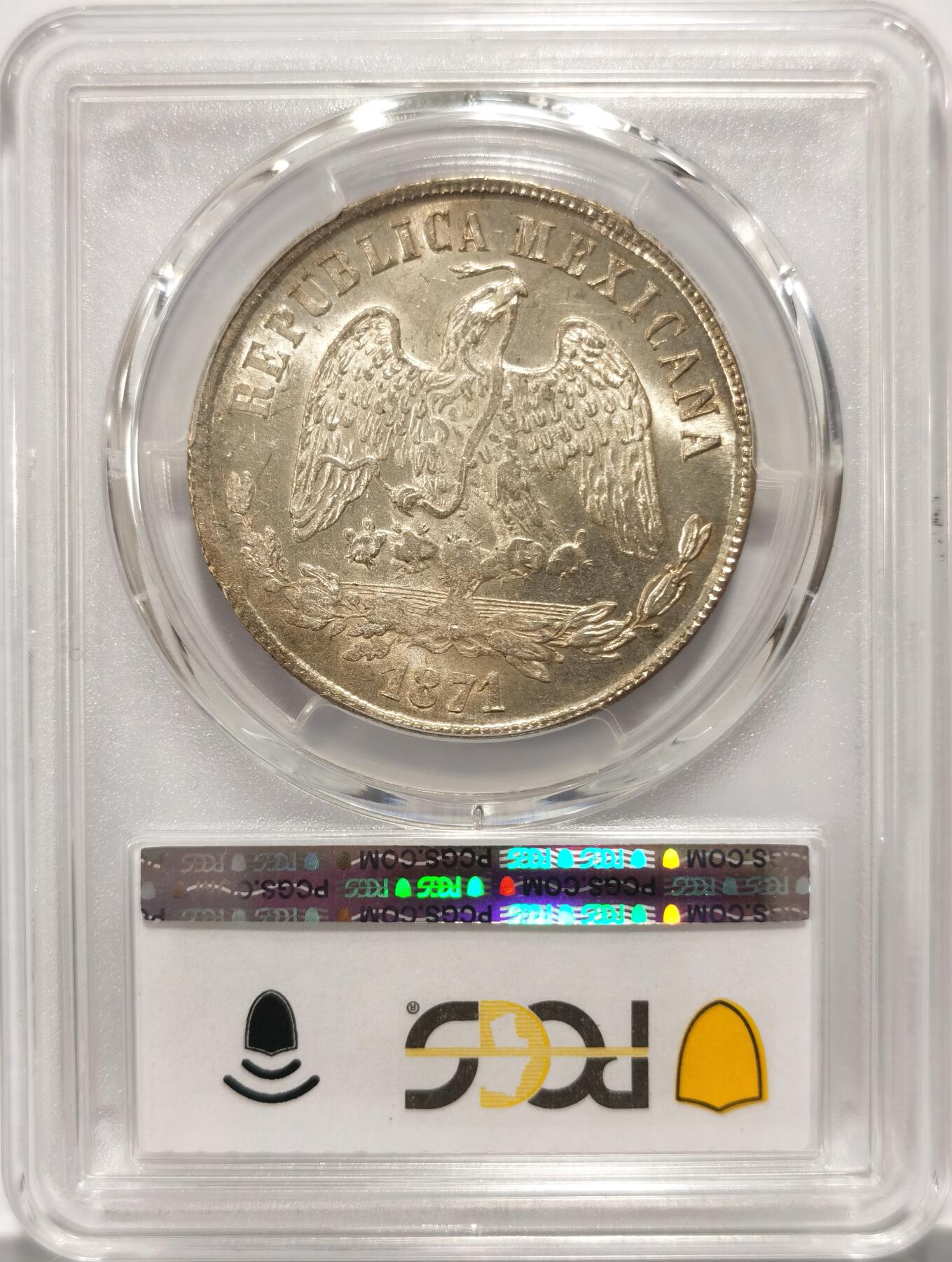 博洋堂“不负春光”二月精品专场暨第112期（全场包邮） PCGS MS62 墨西哥1871DO P天平鹰洋 第三名高分 稀少版式