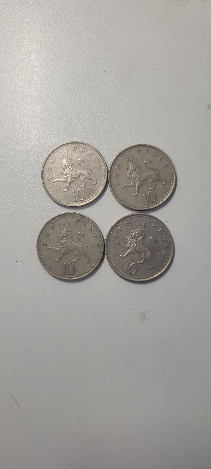 2025第七期 英国10便士4枚，2个版本
