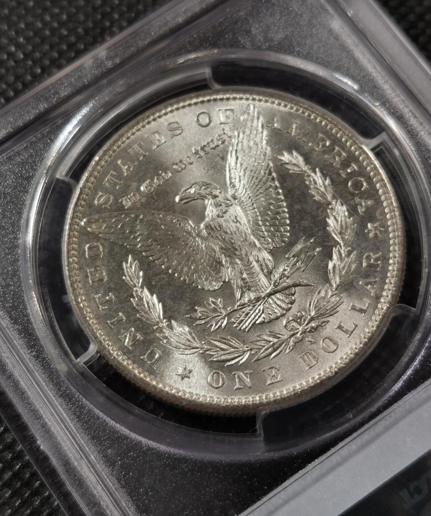 “银华永恒·摩根之光”  甄臻铺-摩根专场（第6期） PCGS-MS64 1881年S版摩根，类精致，PL感