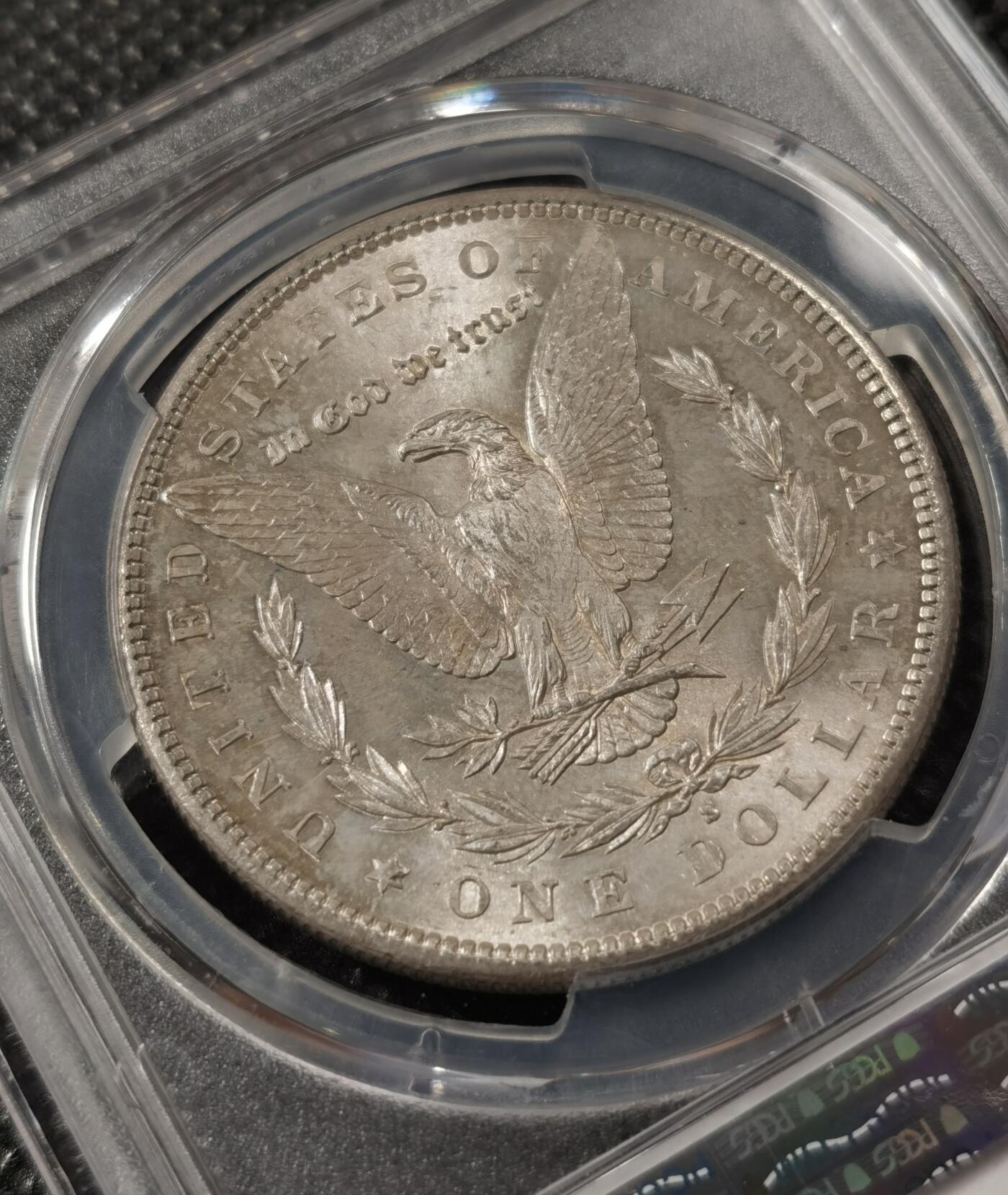 “银华永恒·摩根之光”  甄臻铺-摩根专场（第6期） PCGS-MS65 1881年S版摩根，经典美式包浆