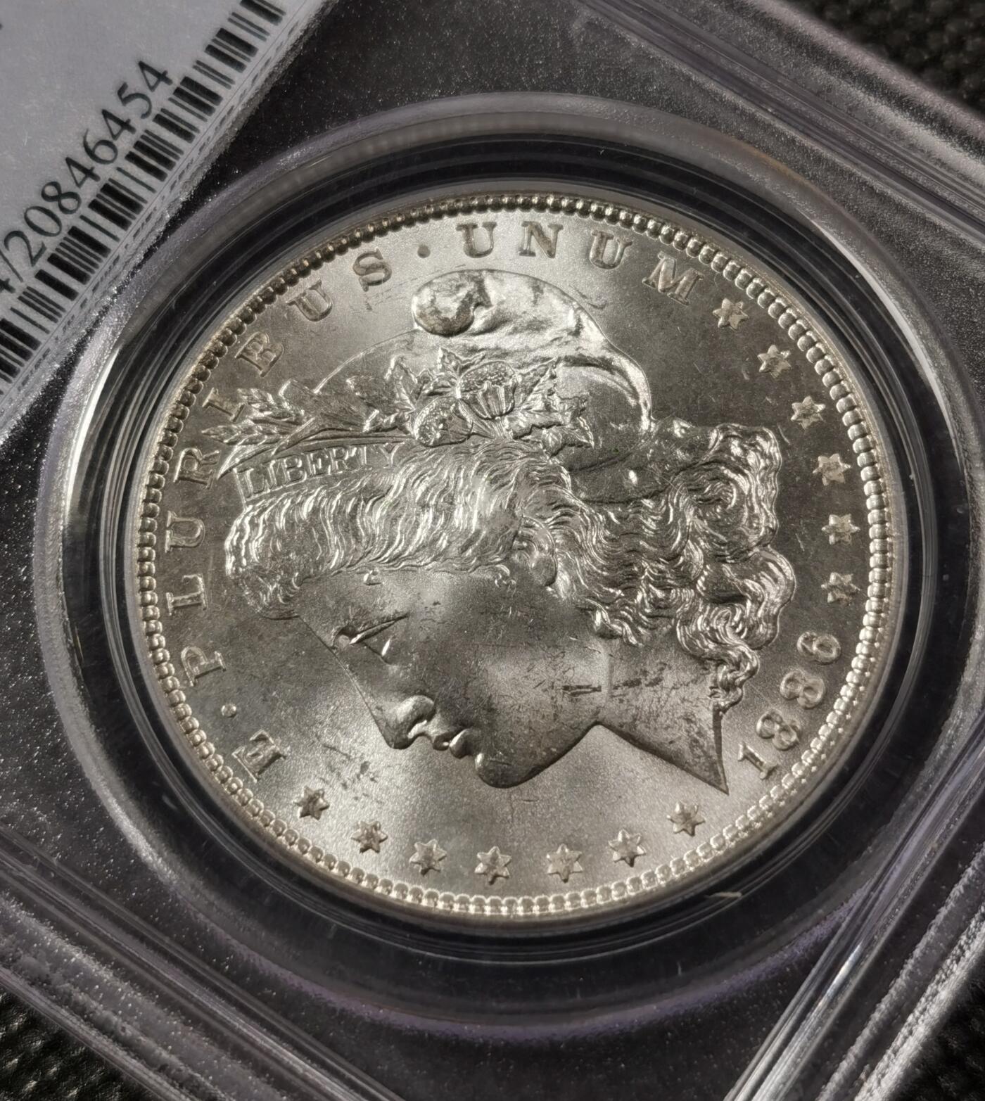 “银华永恒·摩根之光”  甄臻铺-摩根专场（第6期） PCGS-MS64 1886年摩根