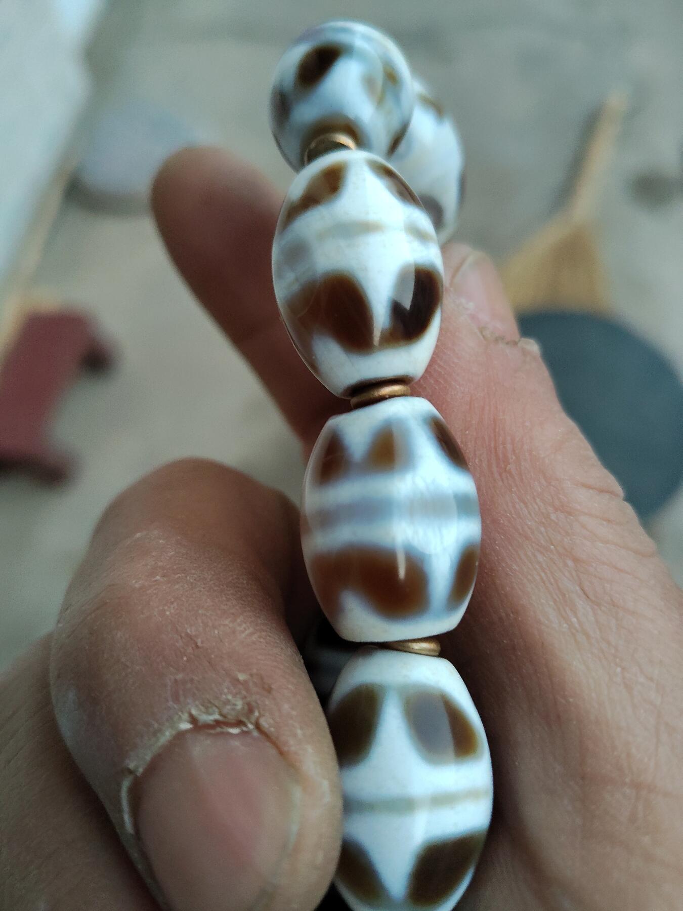 杂项专场 虎牙天珠手串