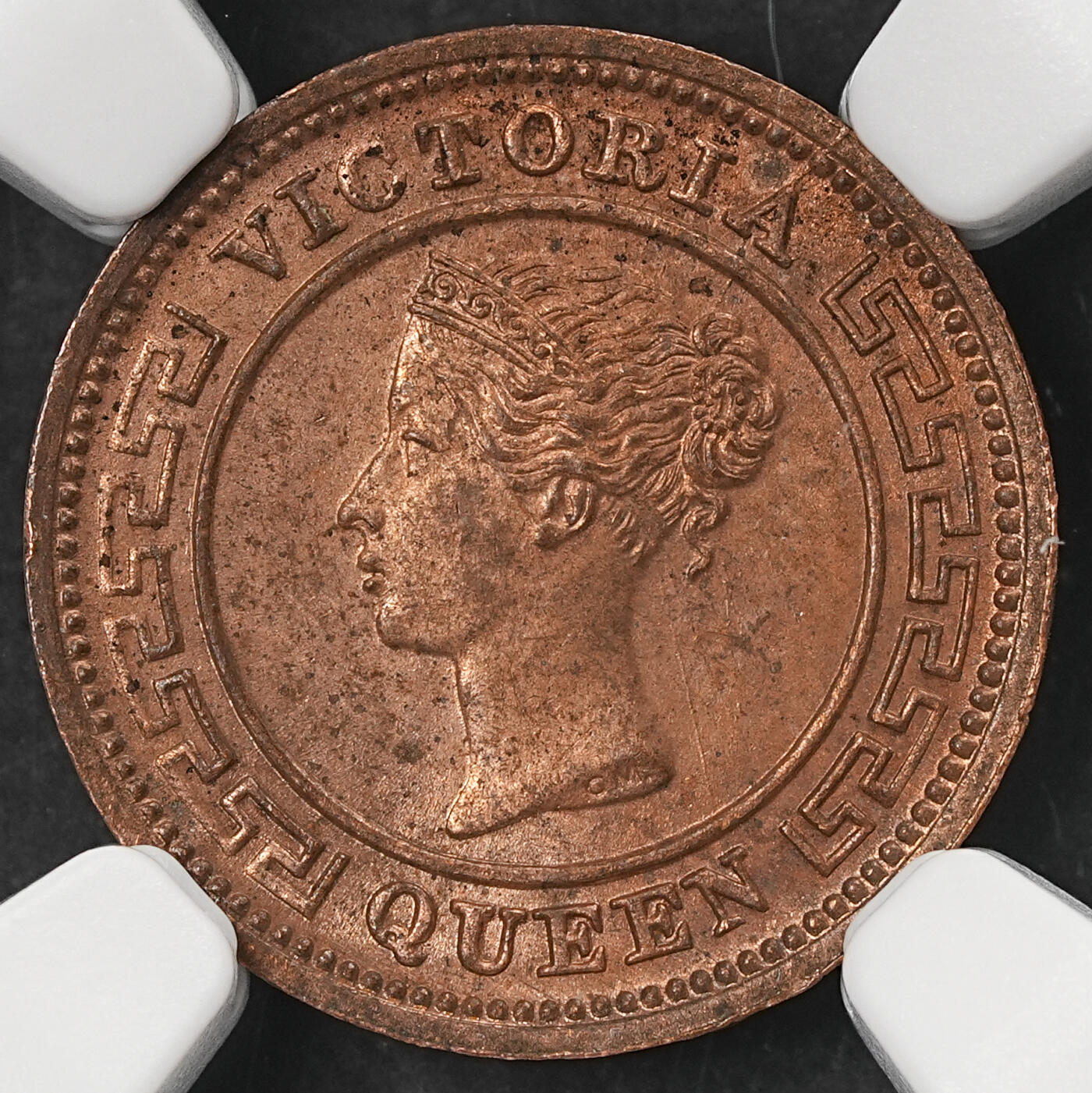 修遠堂世界钱币第五十九期 NGC MS64RB 1890年英属锡兰1/4分铜币