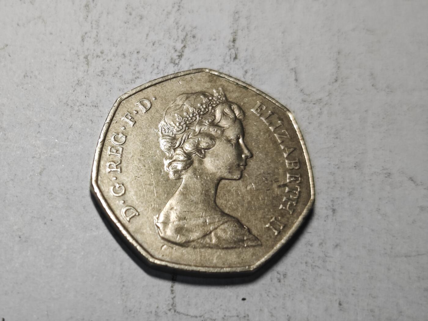 小小杂货铺31期有佣金（满五十包邮） 英国50便士纪念币