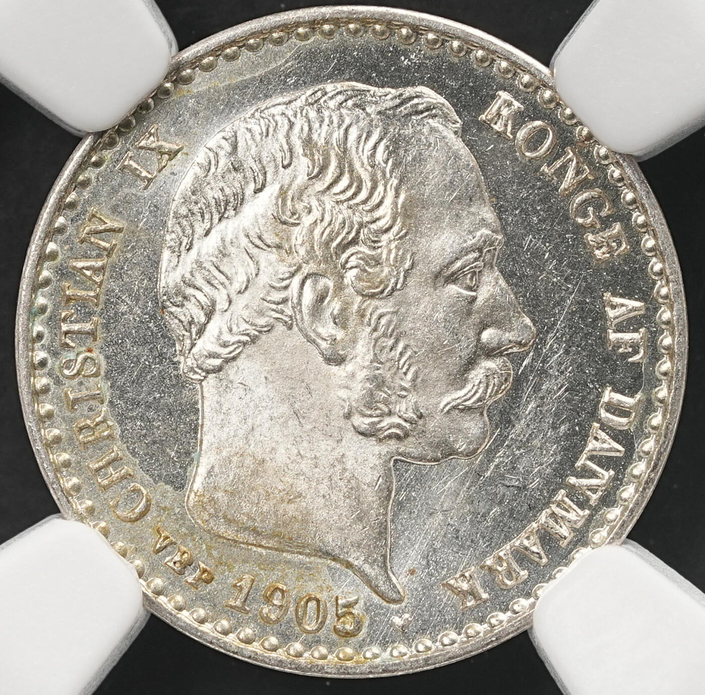 修遠堂世界钱币第五十九期 NGC MS63 1905年海豚10欧尔银币