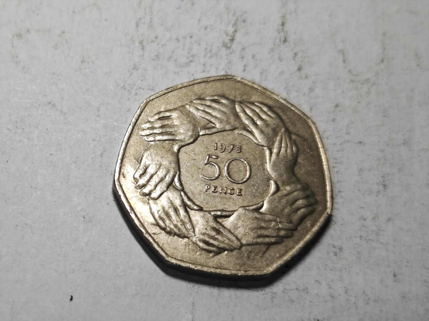 小小杂货铺31期有佣金（满五十包邮） 英国50便士纪念币
