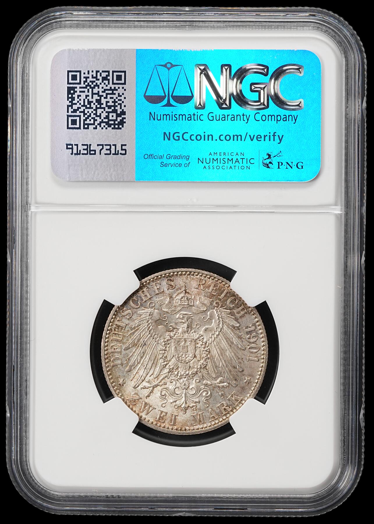 修遠堂世界钱币第五十九期 NGC MS64 1901年普鲁士建国200周年2马克银币