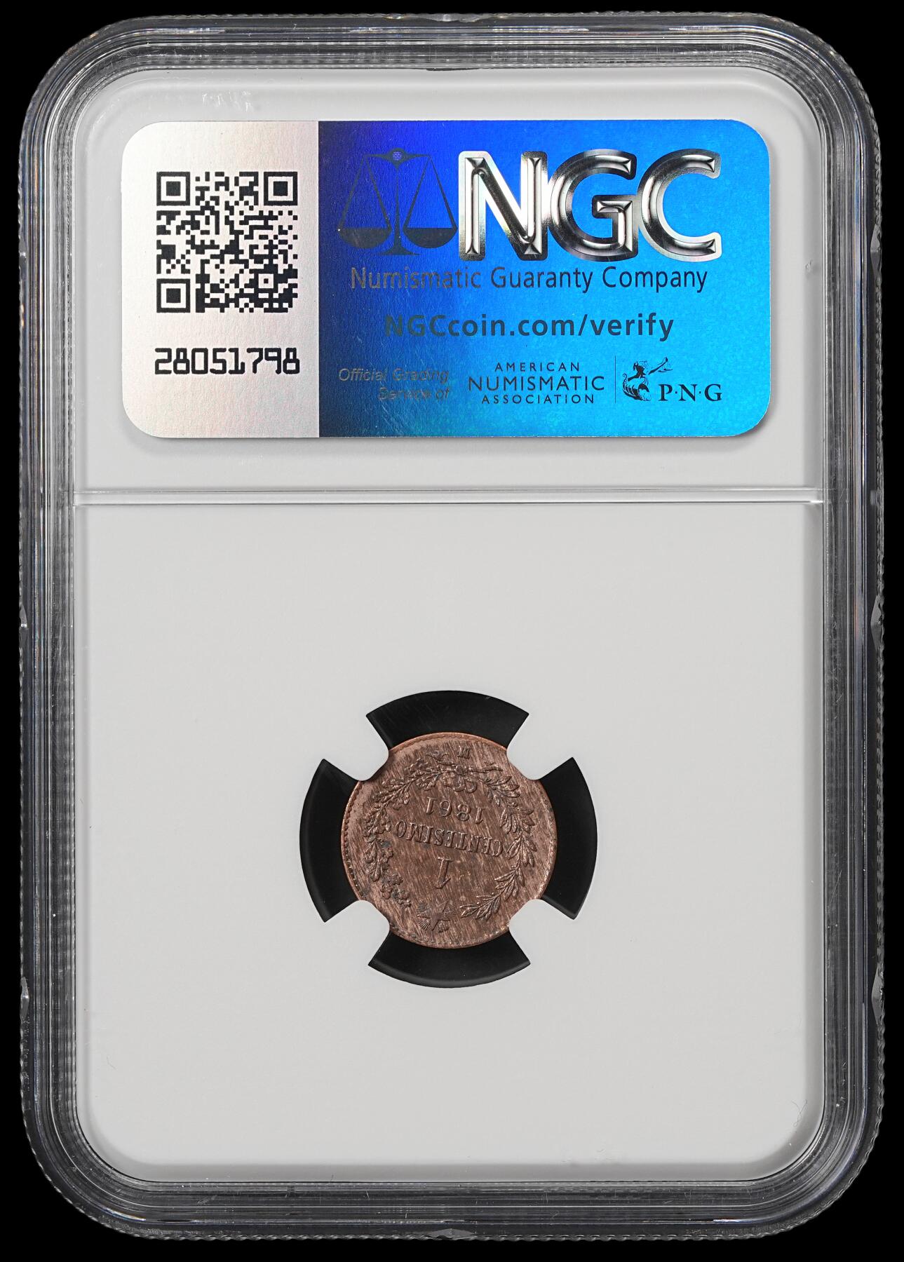 修遠堂世界钱币第五十九期 NGC MS63RB 1861年意大利1分铜币