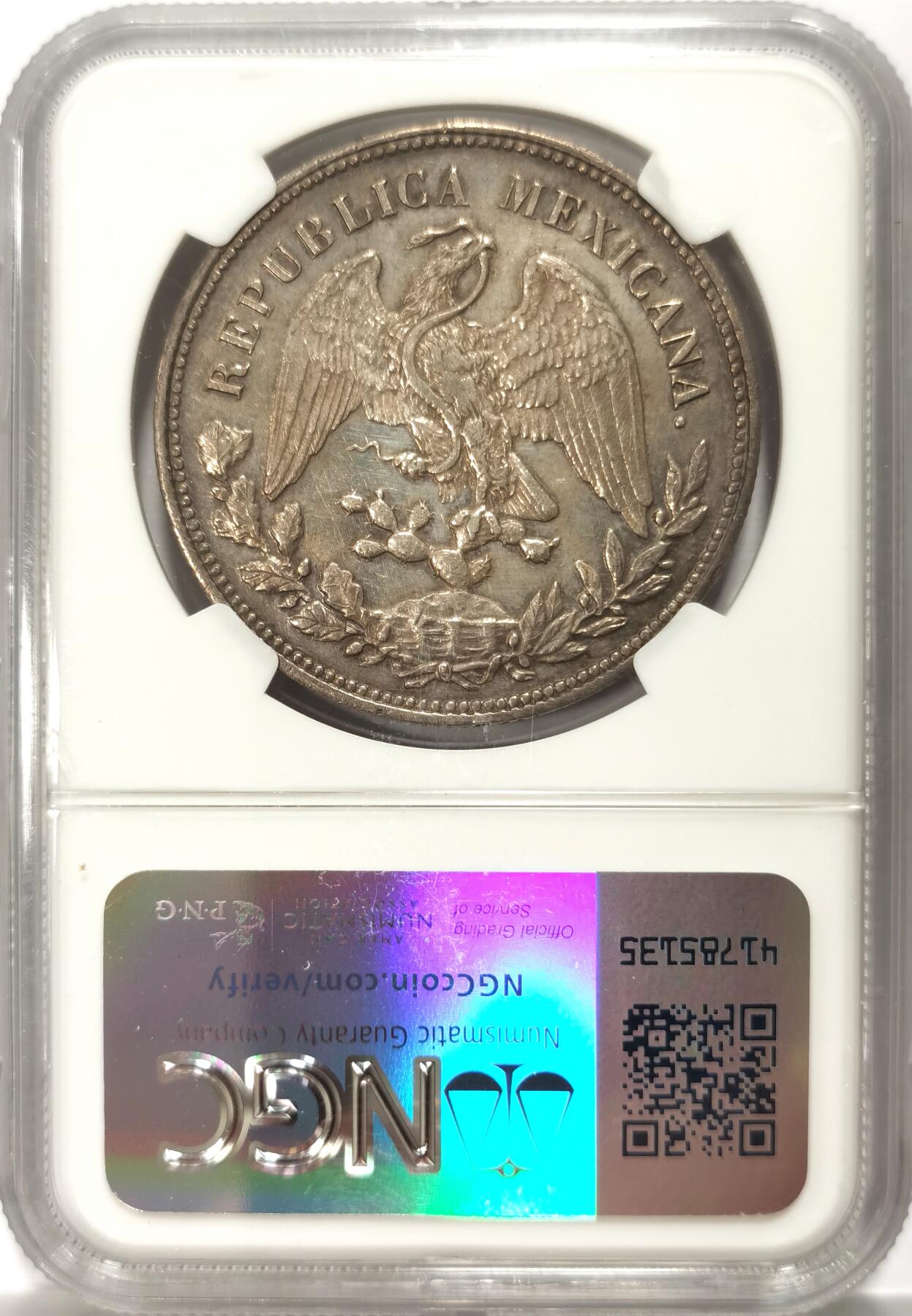 博洋堂“不负春光”二月精品专场暨第112期（全场包邮） NGC AU 墨西哥1903年CN FV版直边鹰洋，直边中稀见版别