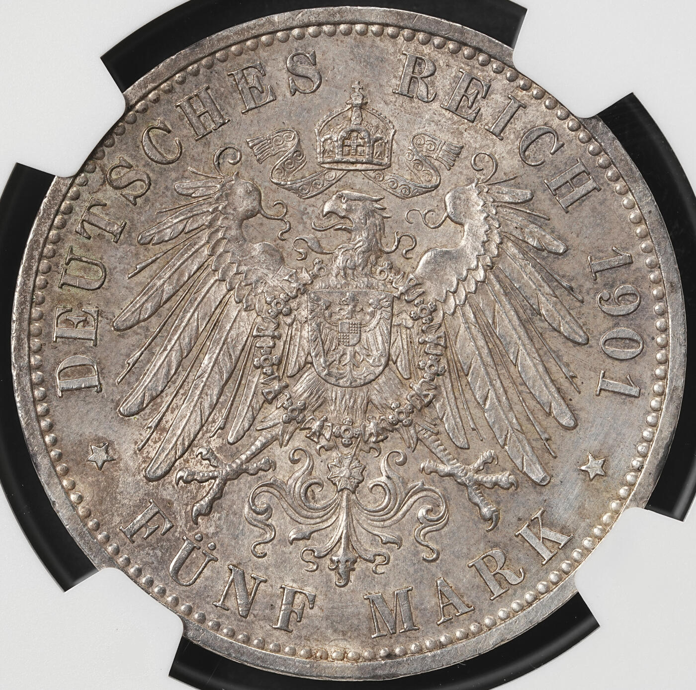 修遠堂世界钱币第五十九期 NGC MS61 1901年普鲁士建国200周年5马克大银币