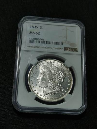臻藏泉阁国内外钱币 - NGC MS62 1896美国摩根一美元银币