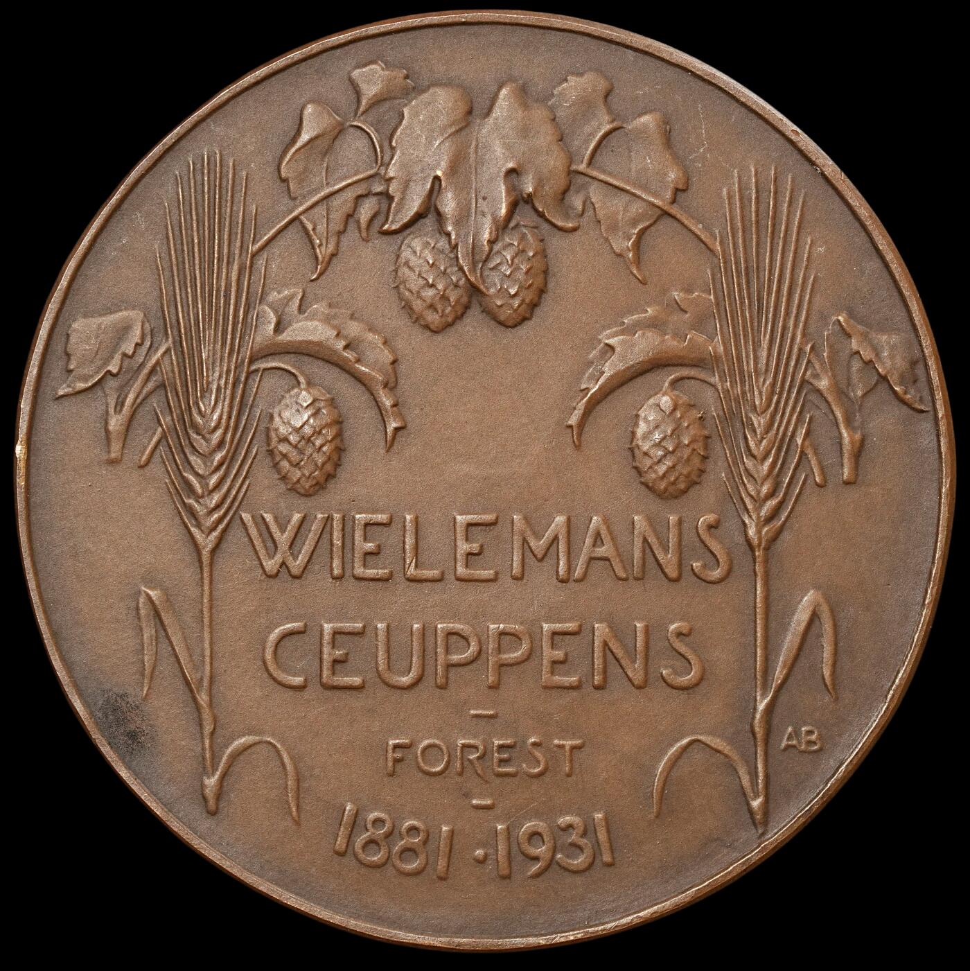 修遠堂世界钱币第五十九期 1931年比利时人物纪念大铜章 60mm，79.11g