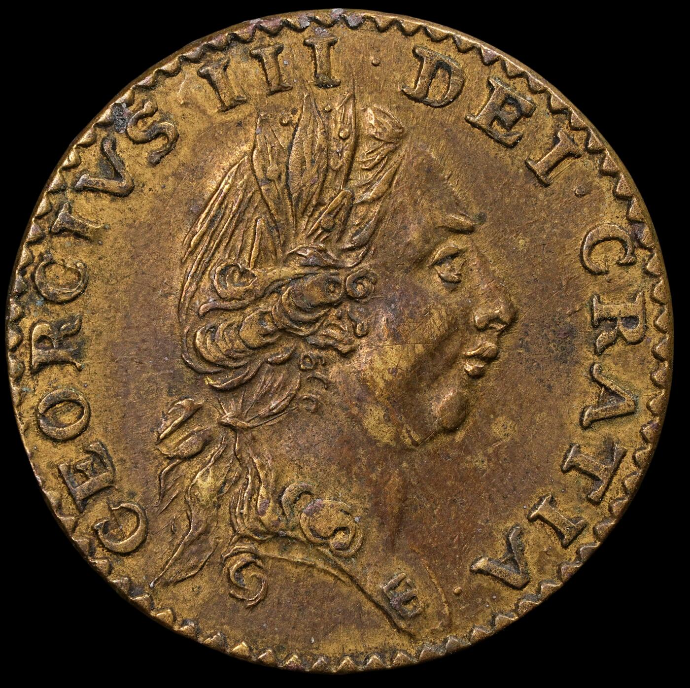 修遠堂世界钱币第五十九期 1788年英国光荣革命百年纪念代用币 2.96g