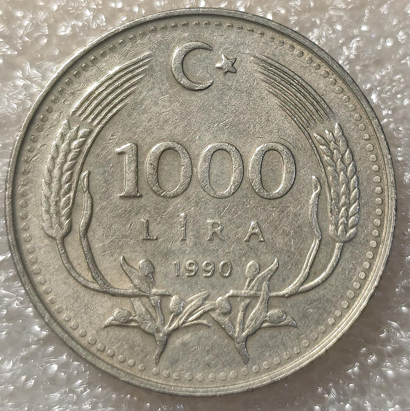 泉币菌-第3场-中外散币乐园 土耳其1000里拉国父凯末尔头像