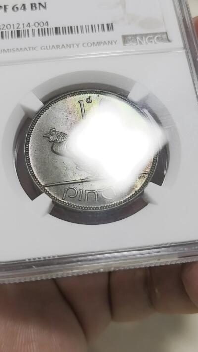 博洋堂“不负春光”二月精品专场暨第112期（全场包邮） NGC PF64/63 爱尔兰1928年首版动物币2铜3银共5枚精制币，发行量6001套，正宗原盒一手送评，五彩包浆，难得的一组高等级收藏品