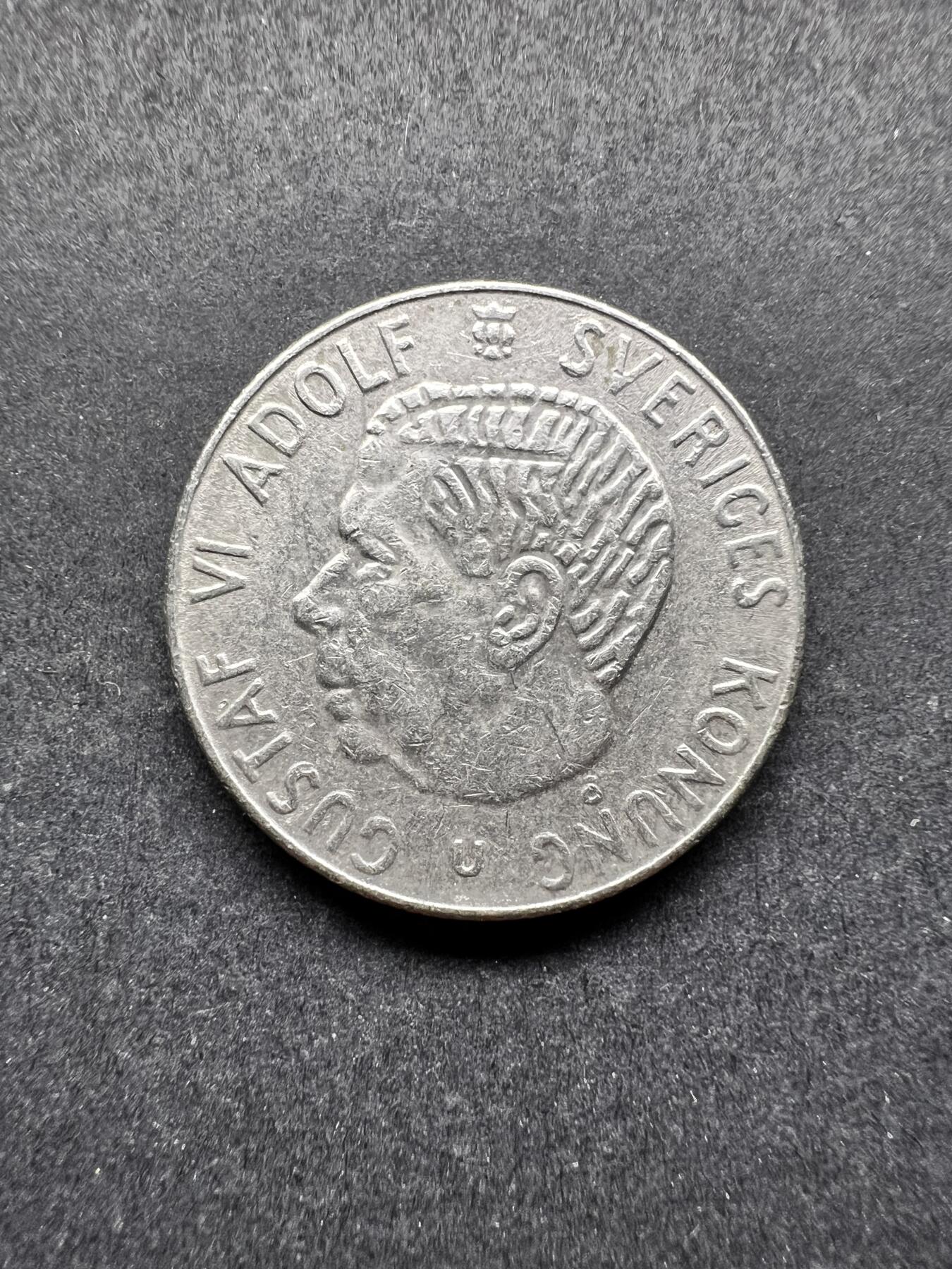 聚福钱庄★世界钱币第三期 无佣金 可寄存 满百包邮  瑞典1969年1克朗镍币