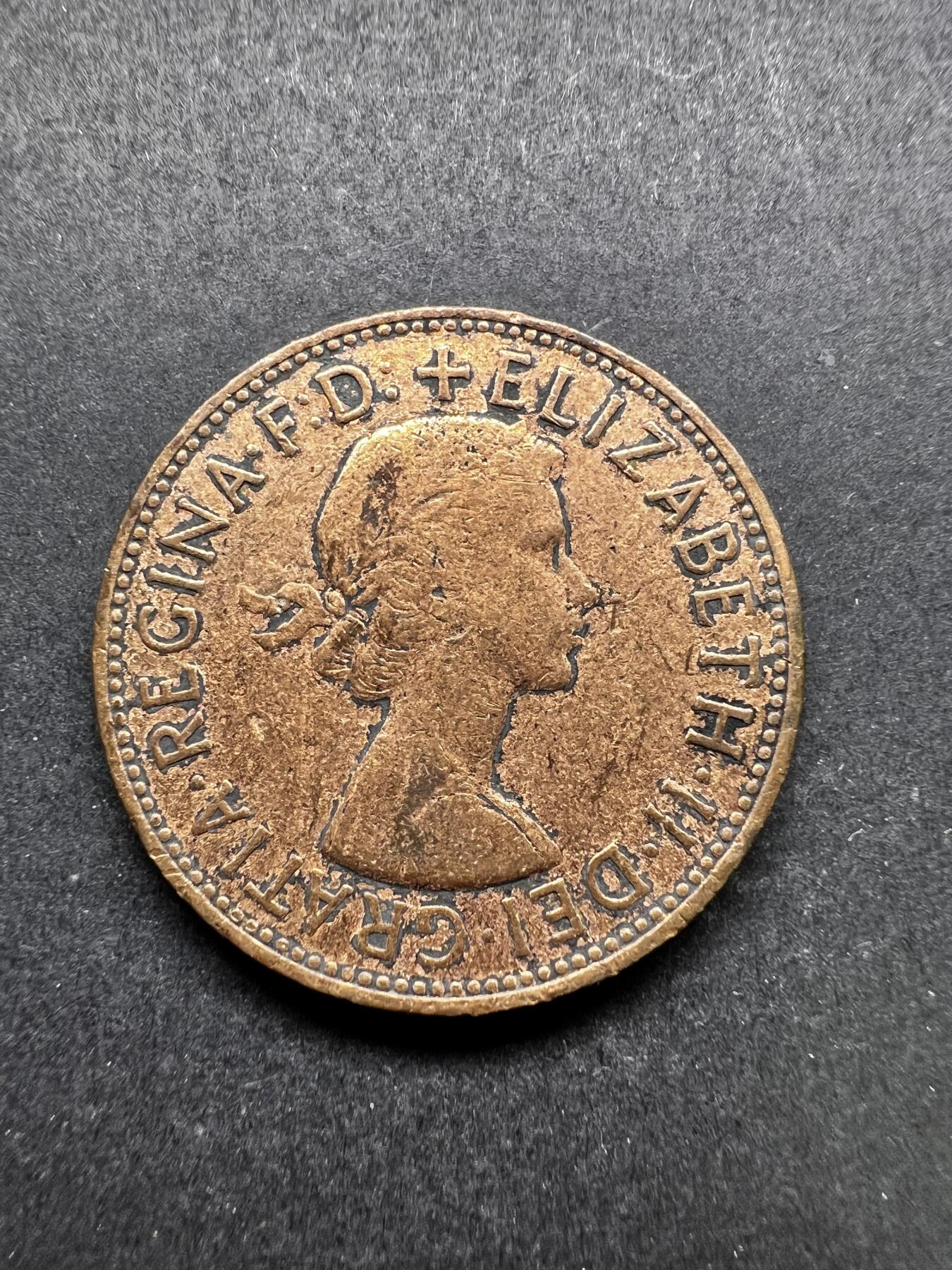 聚福钱庄★世界钱币第三期 无佣金 可寄存 满百包邮  英国1964年1便士铜币