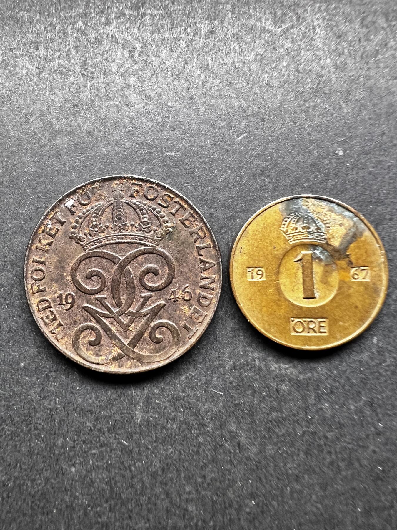 聚福钱庄★世界钱币第三期 无佣金 可寄存 满百包邮  瑞典2枚