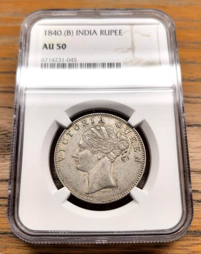 凡希社世界钱币微拍第二百九十八期 - 1840东印度公司小维卢比NGC-AU50