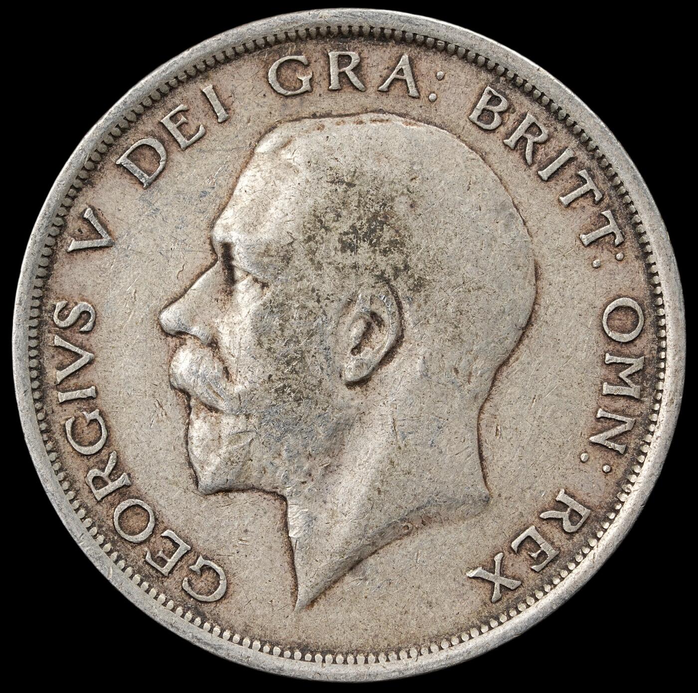 修遠堂世界钱币第五十九期 1918年英国1/2克朗银币 14.01g