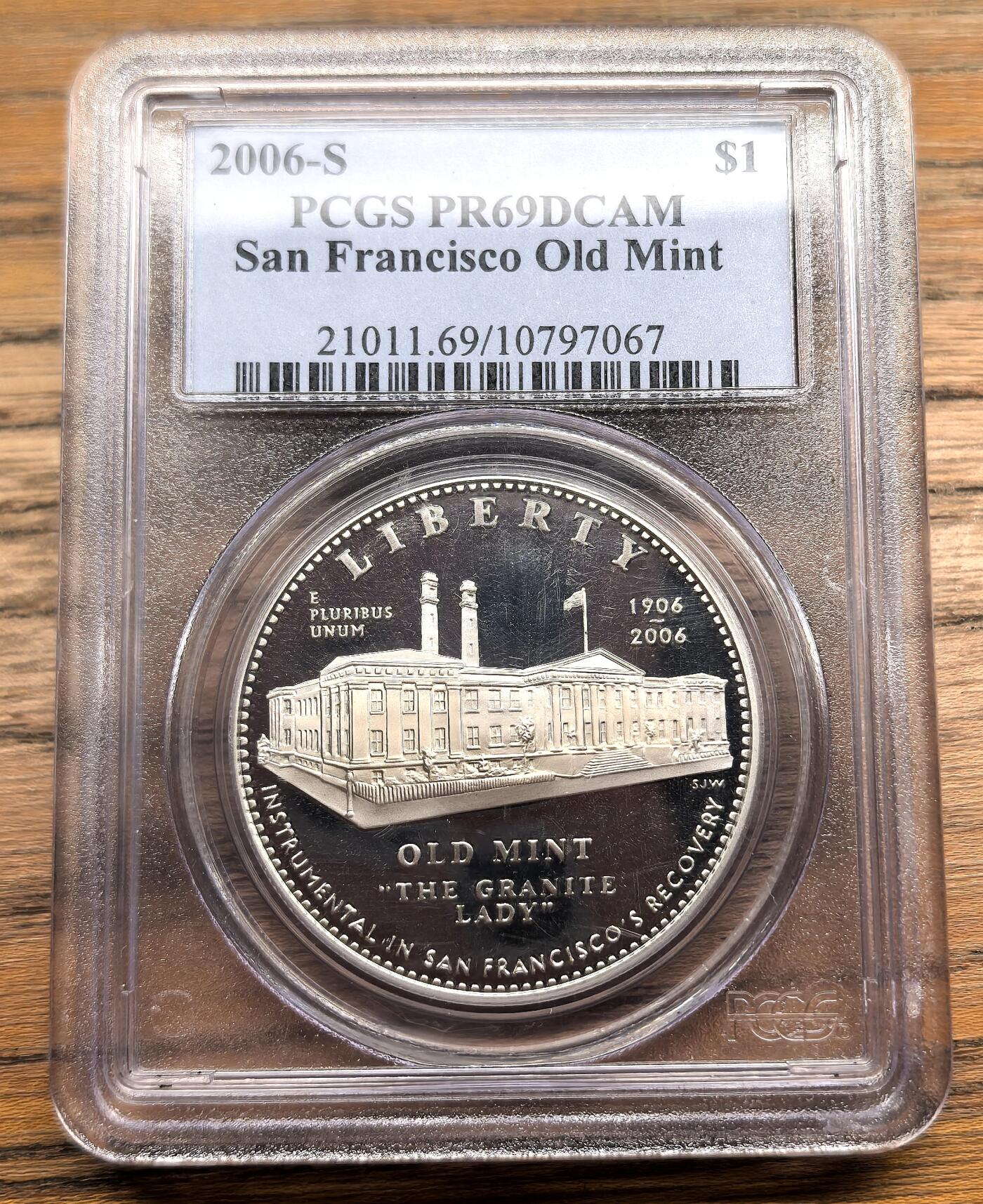 凡希社世界钱币微拍第二百九十八期 2006美国旧金山造币厂纪念DOLLAR大银精铸PCGS-PF69DCAM