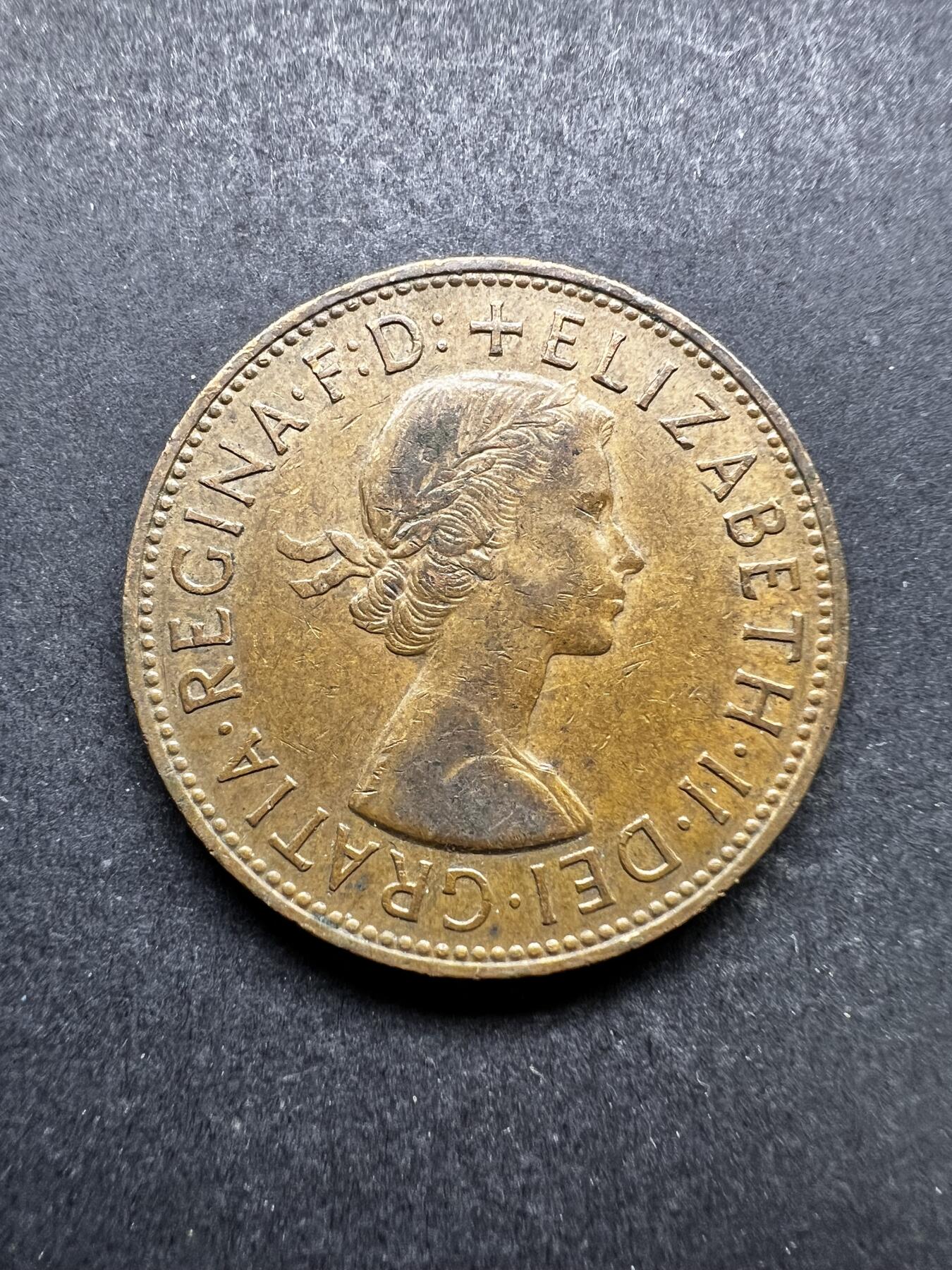 聚福钱庄★世界钱币第三期 无佣金 可寄存 满百包邮  英国1966年1便士铜币