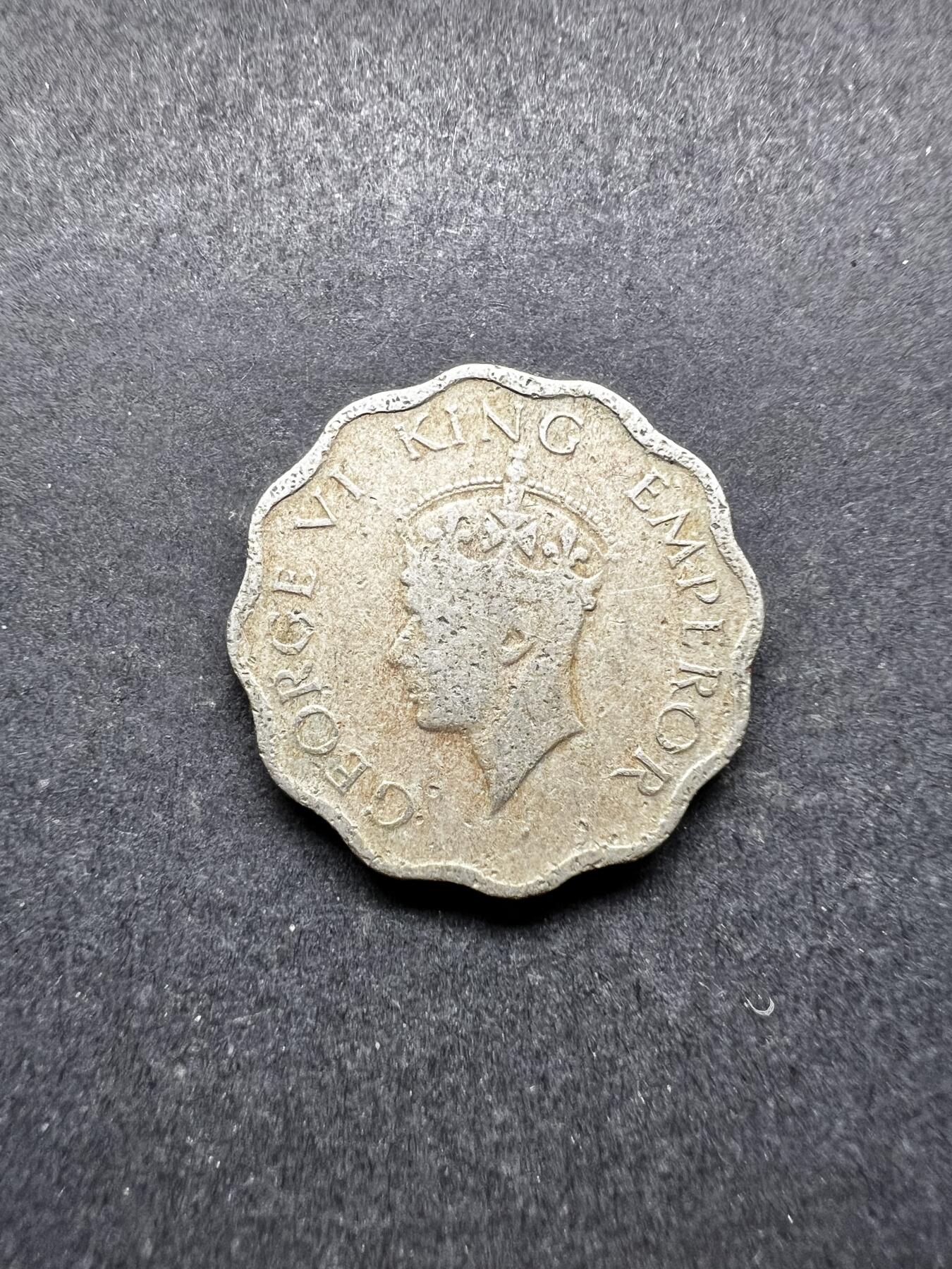 聚福钱庄★世界钱币第三期 无佣金 可寄存 满百包邮  英属印度1941年1安那镍币