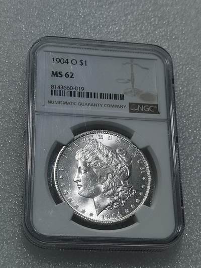 天下钱庄专场欢迎参拍 - NGC MS62 1904美国摩根一美元银币