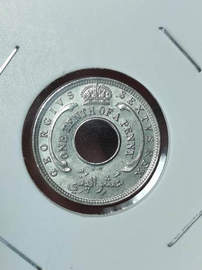 2025年第十场(总第三十六场）外国好品散币(免佣金) - 原光全新英属西非1950年1/10便士(乔治六世第二版，KN版，关门年仅发行2年)